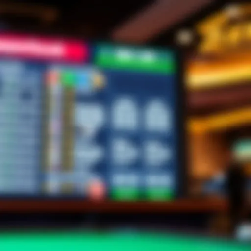 User Interface of Superbook Sports Book User interface of Superbook Sports Book showcasing betting options