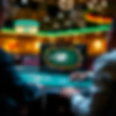 An engaging online poker platform interface