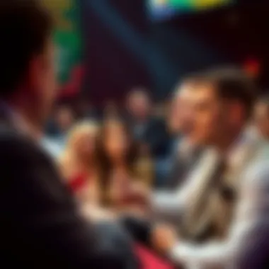 Audience captivated by a magic act