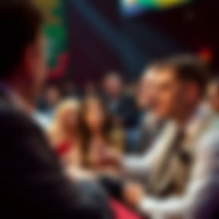 Audience captivated by a magic act