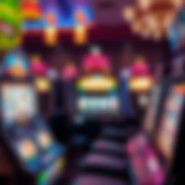 A selection of themed slot machines featuring popular culture elements