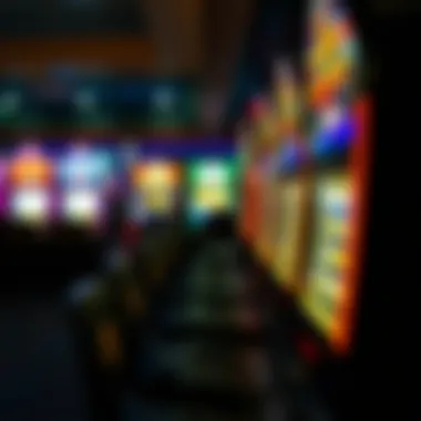 A player engaged in a thrilling moment at a slot machine