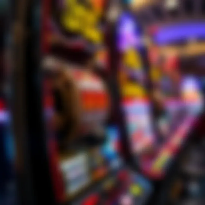 A close-up view of the inner workings of a modern slot machine.