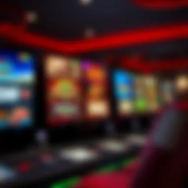 Exploring a Virtual Casino Interface Virtual casino interface showcasing various games
