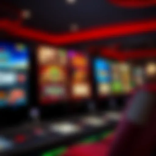 Exploring a Virtual Casino Interface Virtual casino interface showcasing various games