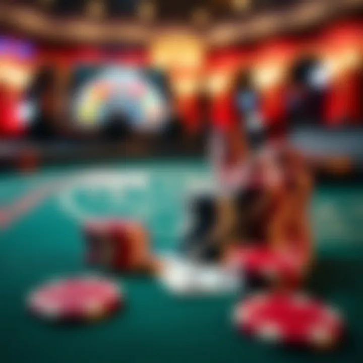 Blackjack Strategy Insights Close-up of casino chips and playing cards on a blackjack table