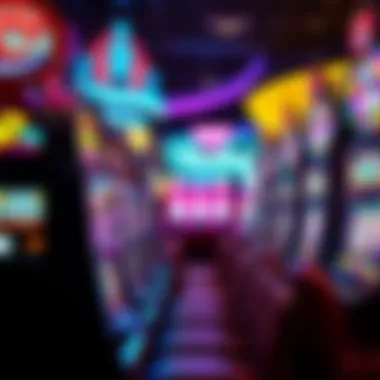 Slot Machines and Winning Potential Vibrant slot machines in a bustling casino environment