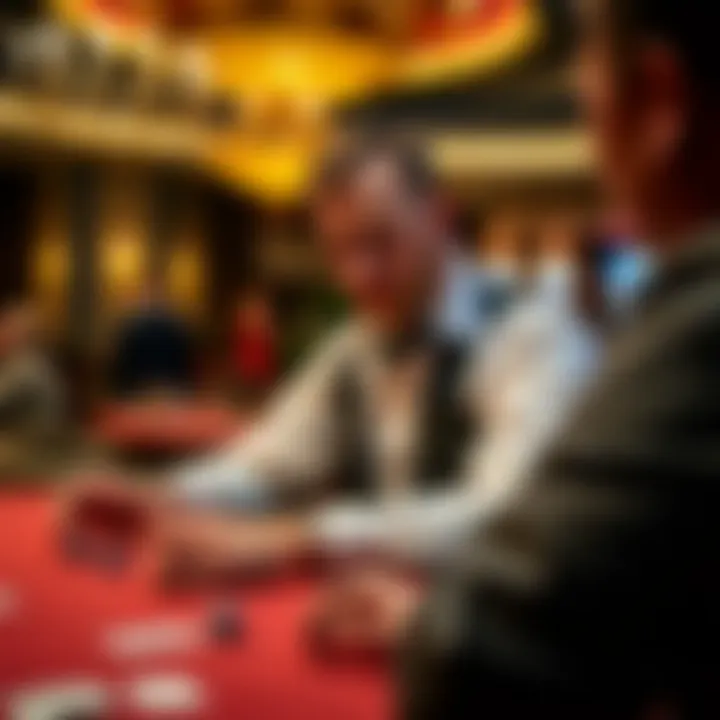 A dealer showcasing the skills required for effective gameplay