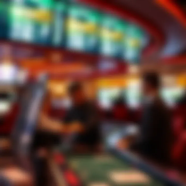 Customer service team assisting bettors at The Wynn Sportsbook