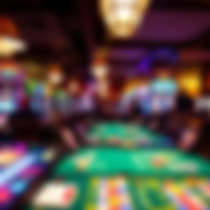 Vibrant Gaming Experience at Tioga Downs Interior of the casino floor bustling with gaming enthusiasts and vibrant atmosphere