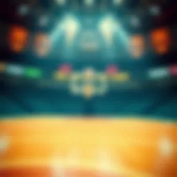 Visual representation of basketball betting odds