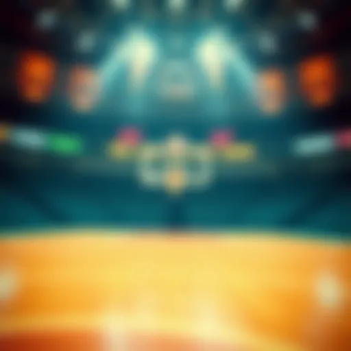 Visual representation of basketball betting odds