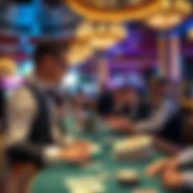 Personalized Service for High Rollers High roller receiving personalized service from casino staff