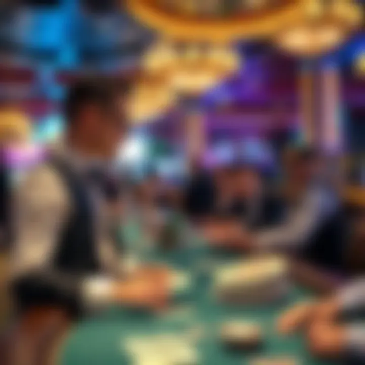 Personalized Service for High Rollers High roller receiving personalized service from casino staff