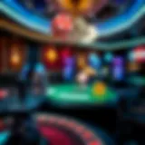 Illustration depicting various types of live casino bonuses.