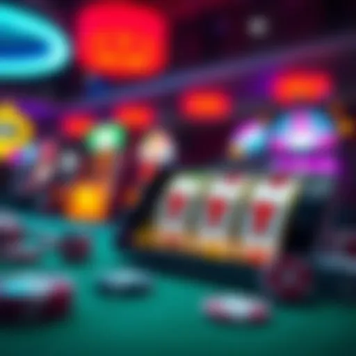 Pay by Phone Slots Concept Illustration showcasing the concept of pay by phone slots in online gambling