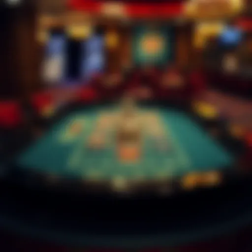 Visual representation of a roulette table layout