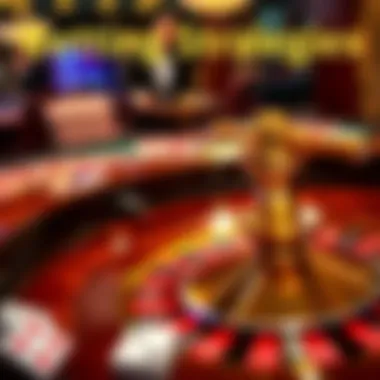 Infographic illustrating various betting strategies in stake roulette