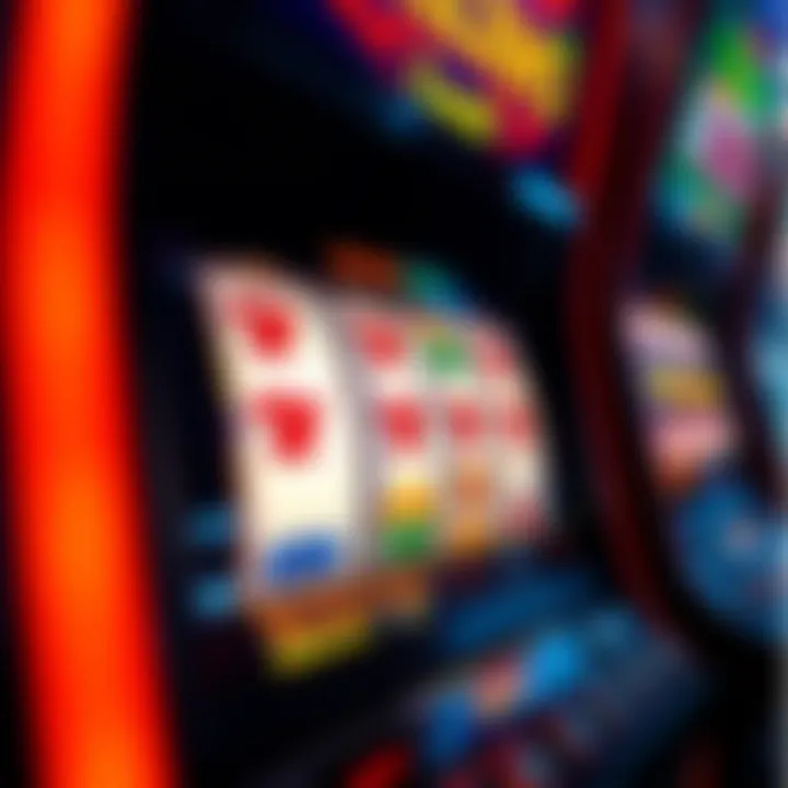 Winning Combinations on Slot Machines A close-up of a slot machine screen displaying winning combinations