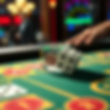 Diagram showcasing dice mechanics in gameplay