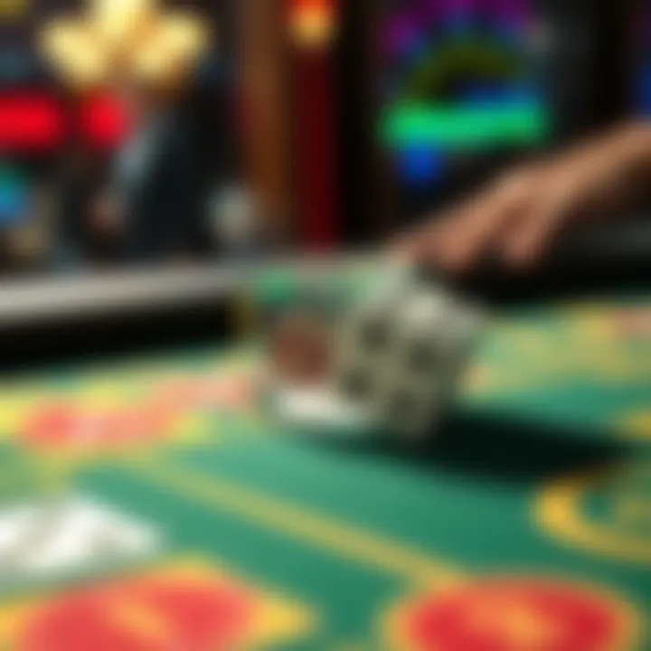 Diagram showcasing dice mechanics in gameplay