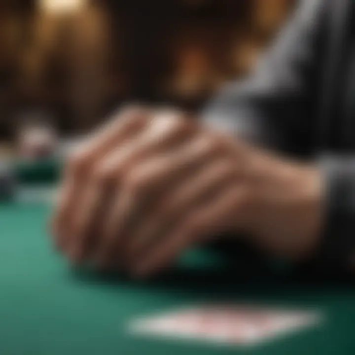 Visual representation of hand rankings in poker