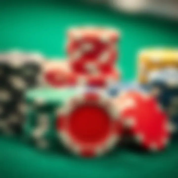 Diverse Casino Chips A depiction of various casino chips representing different wager types