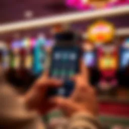 User interacting with the Florida Lottery Ticket Scanner App interface