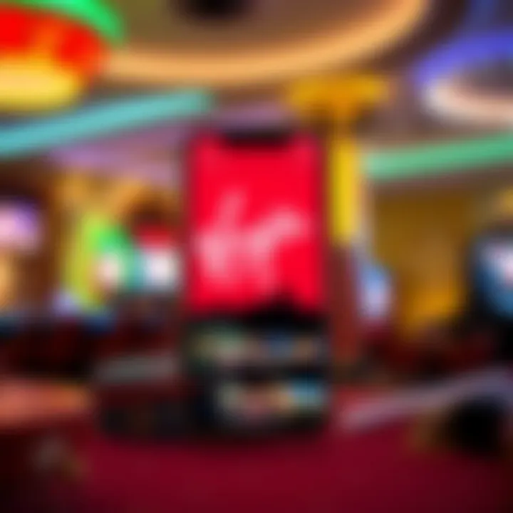 Explore the Virgin Casino App Interface Visual representation of Virgin Casino app interface